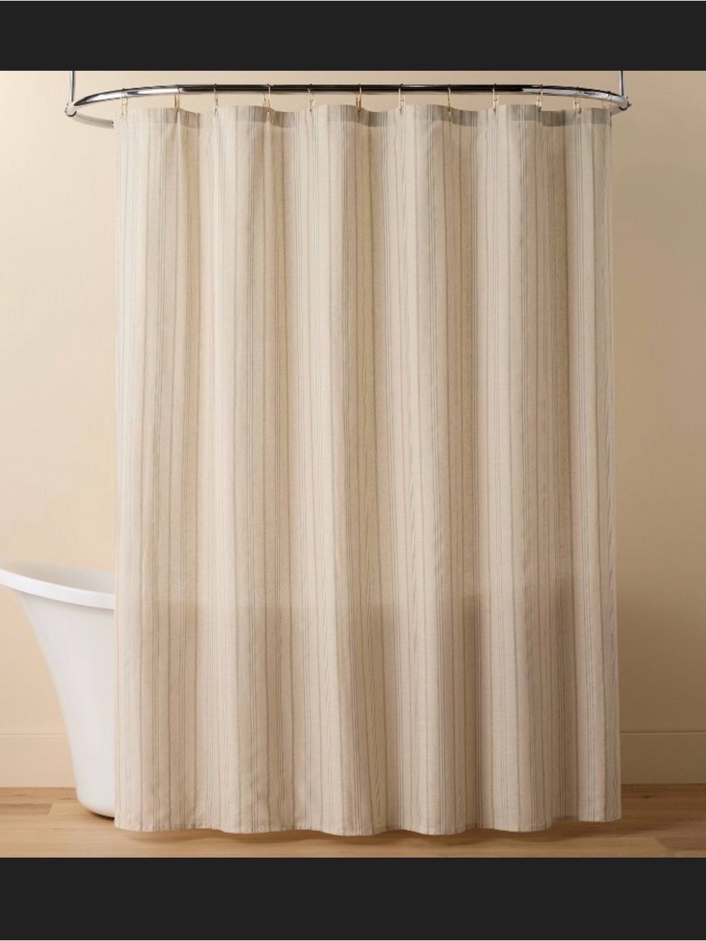 Neutral Beige Shower Curtain